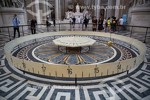  Foucault Pendulum on exhibit - Panthéon de Paris (Pantheon in Paris)  - Paris - Paris department - France