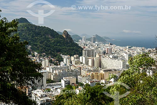  View of Copacabana neighborhood during trail of Cabritos Mountain (Kid Goat Mountain)  - Rio de Janeiro city - Rio de Janeiro state (RJ) - Brazil