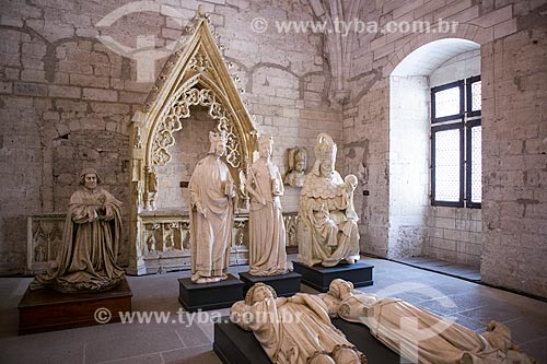  Sculptures - Sacristy North of Palais des Papes (Palace of the Popes) - 1345  - Avignon city - Vaucluse department - France