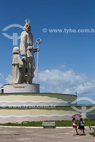  Detail of Sao Jose de Ribamar statue  - Sao Jose de Ribamar city - Maranhao state (MA) - Brazil