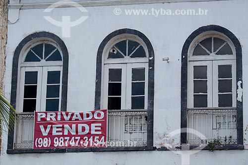  Historic houses with sale plaque  - Sao Luis city - Maranhao state (MA) - Brazil