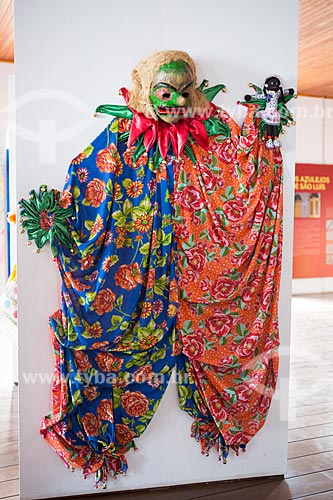  Detail of Fofao fantasy - character of maranhense carnivals - on exhibit - Casa do Maranhao (Maranhao House)  - Sao Luis city - Maranhao state (MA) - Brazil