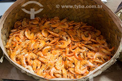  Detail of dry shrimp to sale - Casa das Tulhas - also known as Praia Grande fair  - Sao Luis city - Maranhao state (MA) - Brazil