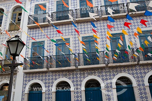  Facade of historic house - Giz Street  - Sao Luis city - Maranhao state (MA) - Brazil