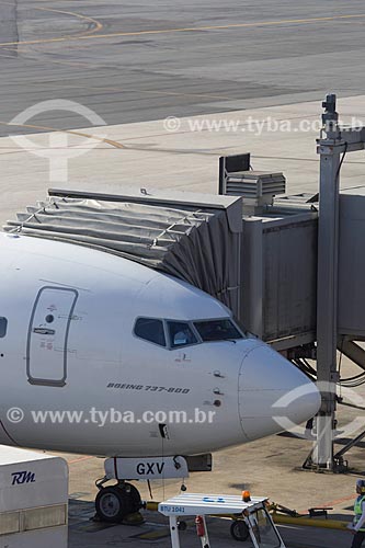  Finger - boeing 737-800 - Afonso Pena International Airport - also know as Curitiba International Airport  - Sao Jose dos Pinhais city - Parana state (PR) - Brazil