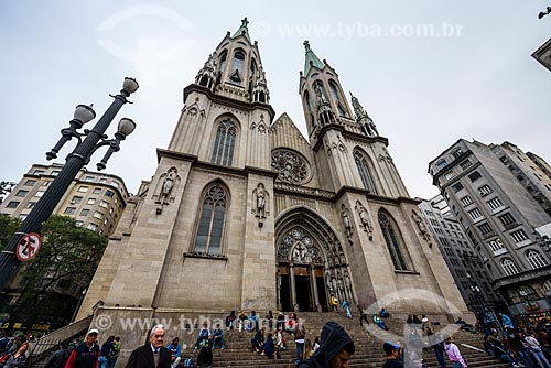  Facade of the Se Cathedral (Metropolitan Cathedral of Nossa Senhora da Assuncao) - 1954  - Sao Paulo city - Sao Paulo state (SP) - Brazil