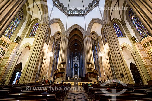  Inside of the Se Cathedral (Metropolitan Cathedral of Nossa Senhora da Assuncao) - 1954  - Sao Paulo city - Sao Paulo state (SP) - Brazil