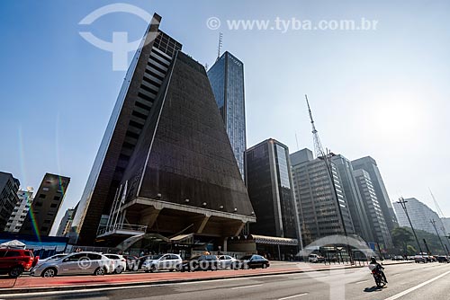  Facade of the Federation of Sao Paulo State Industries (FIESP) building - Paulista Building  - Sao Paulo city - Sao Paulo state (SP) - Brazil