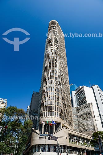  Facade of the Circolo Italiano Building (1965) - also known as Italia Building  - Sao Paulo city - Sao Paulo state (SP) - Brazil