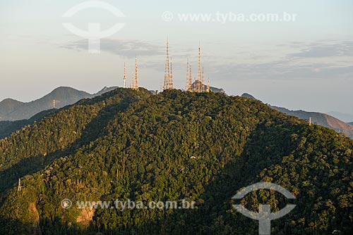  View of Sumare Mountain from Christ the Redeemer  - Rio de Janeiro city - Rio de Janeiro state (RJ) - Brazil