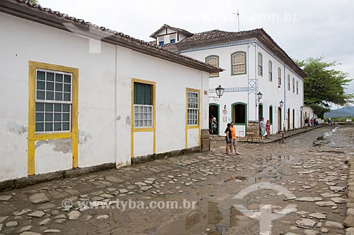  Doutor Samuel Street flooded during low tide (tide of syzygy)  - Paraty city - Rio de Janeiro state (RJ) - Brazil