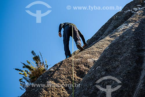  Rappel between Agulhas Negras Peak to Hermes Wing Mountain - Itatiaia National Park  - Itatiaia city - Rio de Janeiro state (RJ) - Brazil