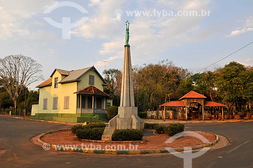  House with typical architecture of Latvia  - Tupa city - Sao Paulo state (SP) - Brazil