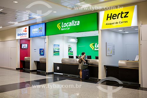  Customer service windows to rent a car - Santa Genoveva Airport  - Goiania city - Goias state (GO) - Brazil