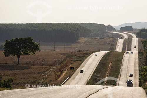  Snippet of Jayme Camara Highway (GO-070) between the Aracu and Itaberai cities  - Aracu city - Goias state (GO) - Brazil