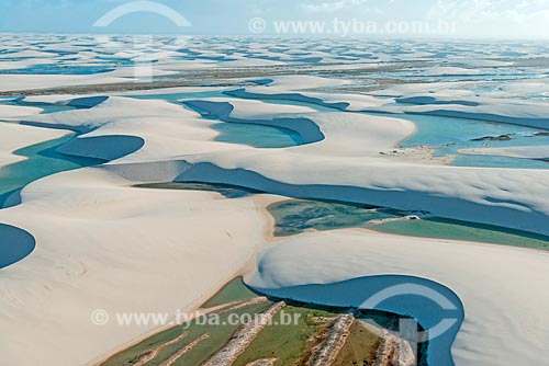  Aerial photo of dunes - Lencois Maranhenses National Park  - Barreirinhas city - Maranhao state (MA) - Brazil