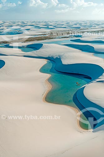  Aerial photo of dunes - Lencois Maranhenses National Park  - Barreirinhas city - Maranhao state (MA) - Brazil