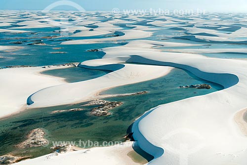  Aerial photo of dunes - Lencois Maranhenses National Park  - Barreirinhas city - Maranhao state (MA) - Brazil