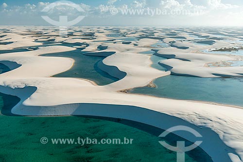  Aerial photo of dunes - Lencois Maranhenses National Park  - Barreirinhas city - Maranhao state (MA) - Brazil