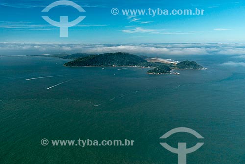  Aerial view of Mel Island  - Paranagua city - Parana state (PR) - Brazil