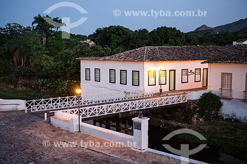  View of the Sebastiao Fleury Curado Avenue with the Cora Coralina House Museum - house where lived the writer Cora Coralina  - Goias city - Goias state (GO) - Brazil