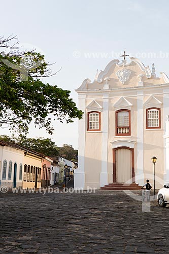  Facade of the Nossa Senhora Boa Morte Church (1779) - also now houses the Museum of Sacred Art of Boa Morte  - Goias city - Goias state (GO) - Brazil