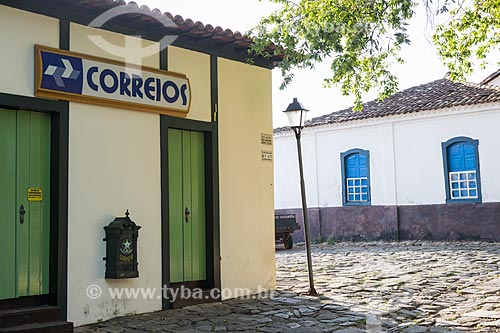  Post office near to Doutor Brasil Caiado Square - also known as Fountain Square  - Goias city - Goias state (GO) - Brazil