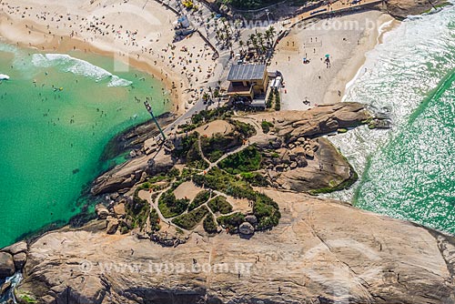  Aerial photo of the Arpoador Stone  - Rio de Janeiro city - Rio de Janeiro state (RJ) - Brazil