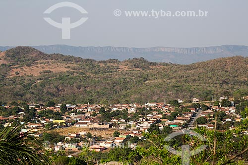  General view of Aeroporto neighborhood with the Dourada Mountain Range in the background  - Goias city - Goias state (GO) - Brazil