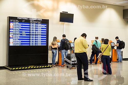  Flights panel - Santa Genoveva Airport  - Goiania city - Goias state (GO) - Brazil