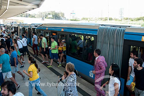  Passengers - BRT Morro do Outeiro Station - Olympic Center Terminal - extension of Rio Subway - line 4  - Rio de Janeiro city - Rio de Janeiro state (RJ) - Brazil