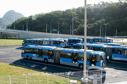  Bus - BRT Morro do Outeiro Station - Olympic Center Terminal - extension of Rio Subway - line 4  - Rio de Janeiro city - Rio de Janeiro state (RJ) - Brazil