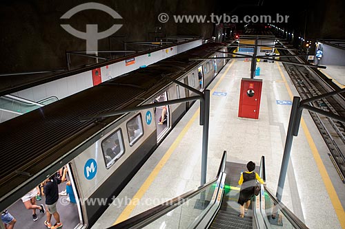  Passengers on Subway Line 4 - General Osorio Station  - Rio de Janeiro city - Rio de Janeiro state (RJ) - Brazil