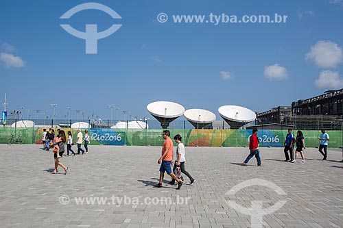  Parabolics antennas on Rio 2016 Olympic Park - old Nelson Piquet International Autodrome - Jacarepagua Autodrome  - Rio de Janeiro city - Rio de Janeiro state (RJ) - Brazil