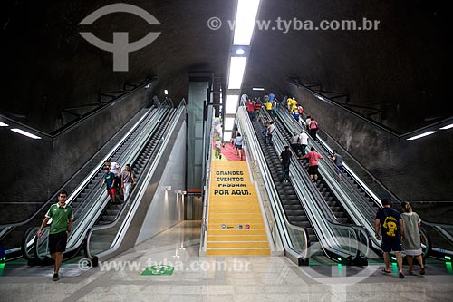  Passengers on Subway Line 4 - General Osorio Station  - Rio de Janeiro city - Rio de Janeiro state (RJ) - Brazil