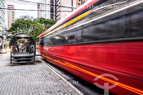  Tubular station of articulated buses - also known as the Tube Station  - Curitiba city - Parana state (PR) - Brazil