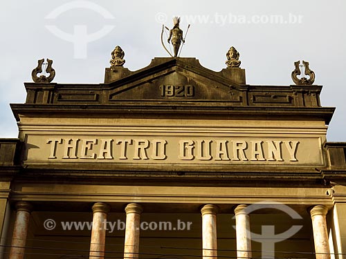  Facade of the Guarany Theatre (1920)  - Pelotas city - Rio Grande do Sul state (RS) - Brazil