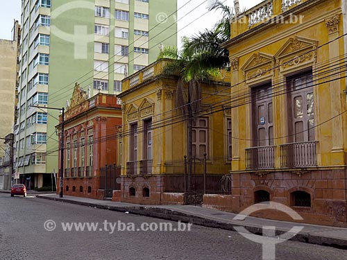  Facade of the Pelotas city Museum (1879) - old Sao Luis Baron Palace - with the Doce Museum (1878) in the background  - Pelotas city - Rio Grande do Sul state (RS) - Brazil