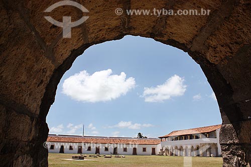  Inside of the Santa Catarina do Cabedelo Fort (1585) - also known as Santa Catarina Fortress  - Cabedelo city - Paraiba state (PB) - Brazil