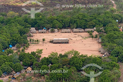  Aerial photo of the Moikarako tribe - Kayapo Indigenous Land  - Sao Felix do Xingu city - Para state (PA) - Brazil