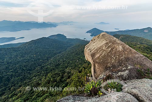  Top of Papagaio Peak with Ilha Grande Bay in the background  - Angra dos Reis city - Rio de Janeiro state (RJ) - Brazil