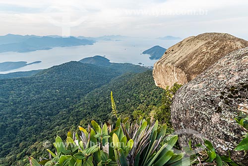  Top of Papagaio Peak with Ilha Grande Bay in the background  - Angra dos Reis city - Rio de Janeiro state (RJ) - Brazil