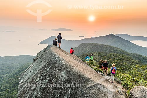  Top of Papagaio Peak with Ilha Grande Bay in the background  - Angra dos Reis city - Rio de Janeiro state (RJ) - Brazil