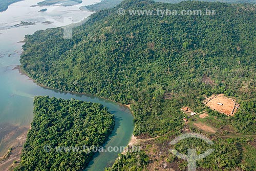  Aerial photo of the Pykararakre tribe - Kayapo Indigenous Land  - Sao Felix do Xingu city - Para state (PA) - Brazil