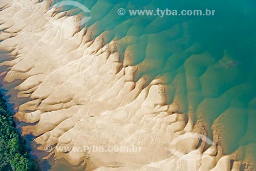  Aerial photo of sand bank - Xingu River during dry season  - Sao Felix do Xingu city - Para state (PA) - Brazil
