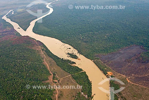  Aerial photo of the Fresco River  - Sao Felix do Xingu city - Para state (PA) - Brazil