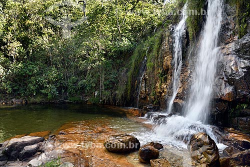  Veil of the Bride (Veu da Noiva) - Last waterfall of the Cristais Waterfall trail - Chapada dos Veadeiros National Park  - Alto Paraiso de Goias city - Goias state (GO) - Brazil