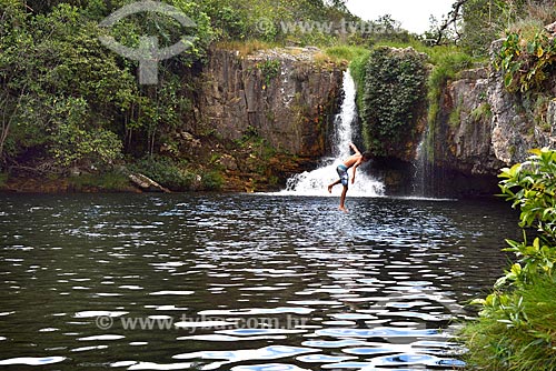  Sao Bento Waterfall - Chapada dos Veadeiros National Park  - Alto Paraiso de Goias city - Goias state (GO) - Brazil