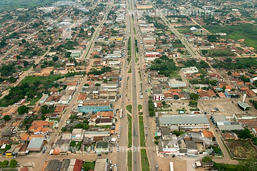  Aerial photo of the Nations Avenue (PA-279)  - Ourilandia do Norte city - Para state (PA) - Brazil