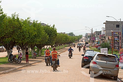  Motorcycles traffic - Xingu River Avenue  - Sao Felix do Xingu city - Para state (PA) - Brazil